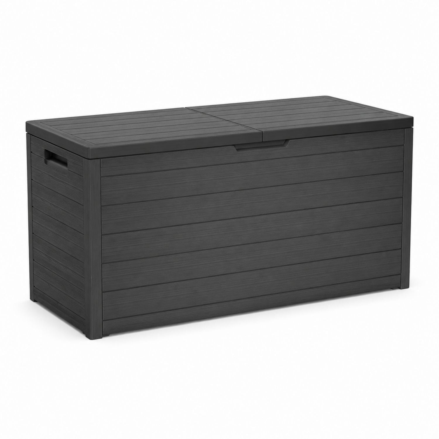 Plastic Outdoor Storage Box Dark Gray 120cm