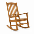 Schaukelstuhl für draußen aus Holz, Teak-Finish, 98 cm hoch