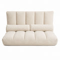 Beiges Bouclé-Stoffsofa ohne Armlehnen, 180 cm