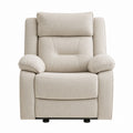 Beiger Relaxsessel aus Stoff 85cm x 90cm x 110cm
