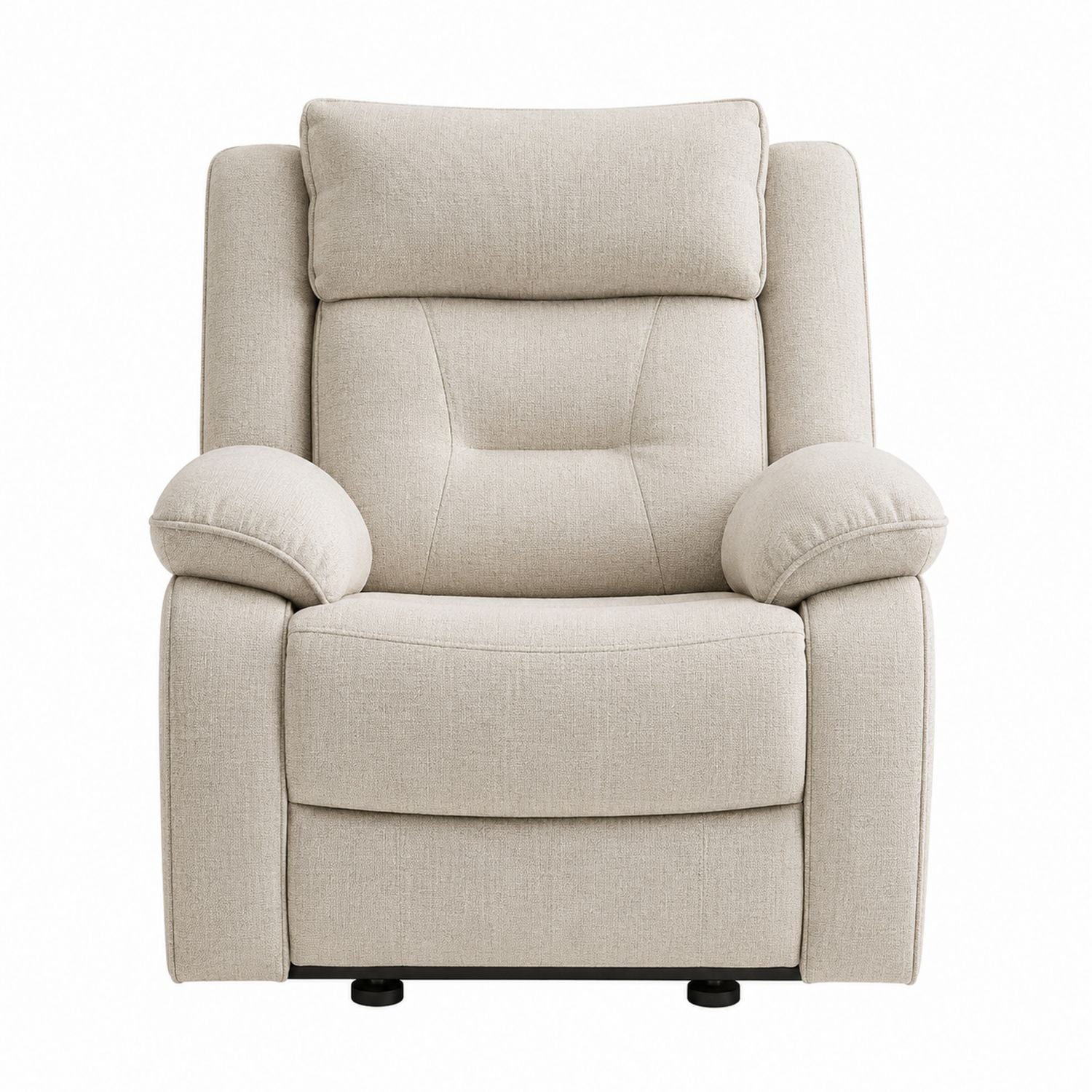 Beiger Relaxsessel aus Stoff 85cm x 90cm x 110cm