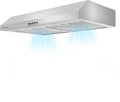 Range Hood 6-Layers, 550 CFM, 30 Inch, 750mm, Touch Controls, 3- Speed Touch Control, 6-Layers Grease Filters