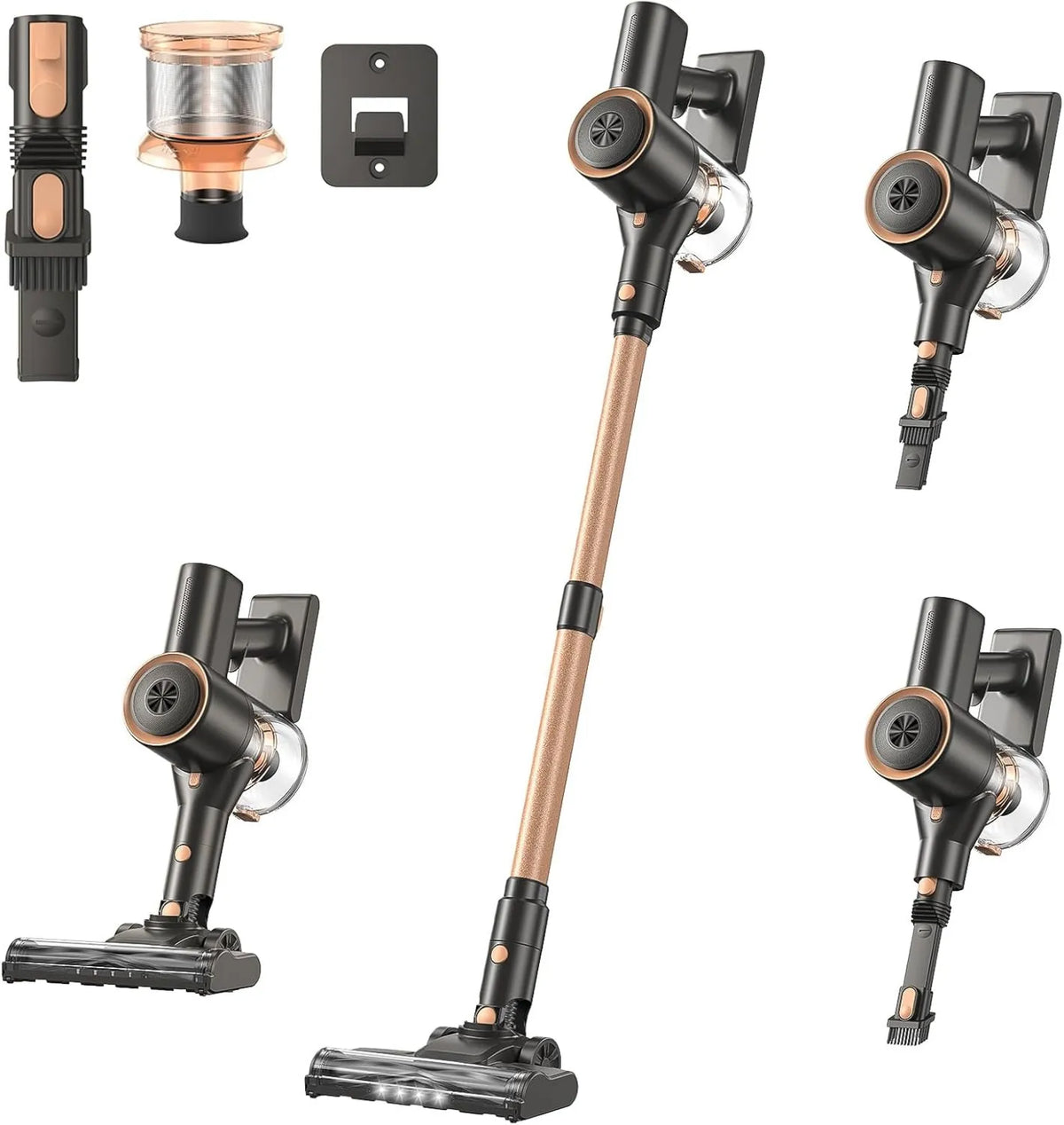 Cordless Stick Vacuum, 35mins, Cordless Design, Rechargeable, Vacuum Suction, Ljuren