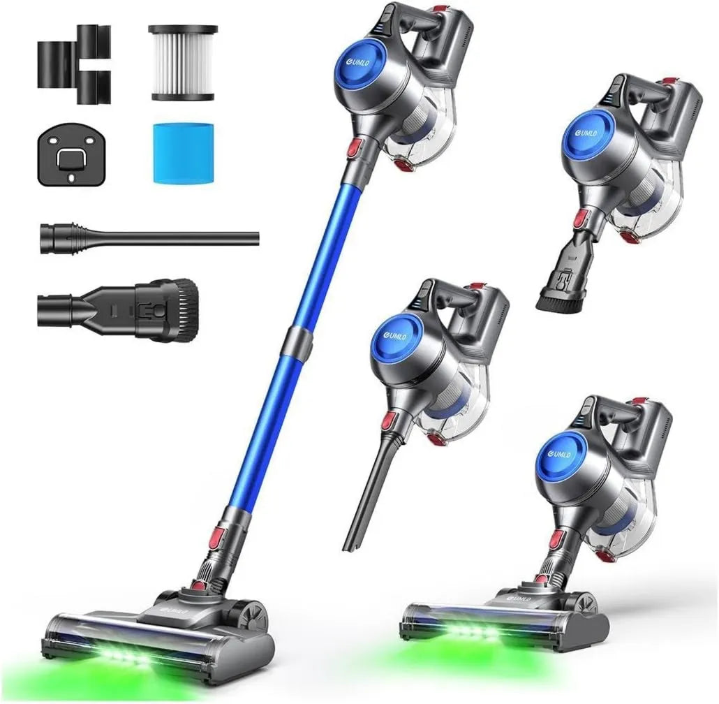 Cordless Stick Vacuum 8-in-1, Cordless Design, Rechargeable, Anti-Tangle Brush, Vacuum Suction, 1.6L, 45 Mins, 1.6L Dust Box, Pet Hair, UML0