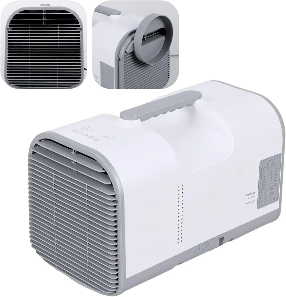 Air Conditioner 4095 BTU Portable 24H, 46 dB, 24H Timer, Cool/Dry/Fan/Sleep Modes, Small Room, Remote Control, Compact Tent AC Unit