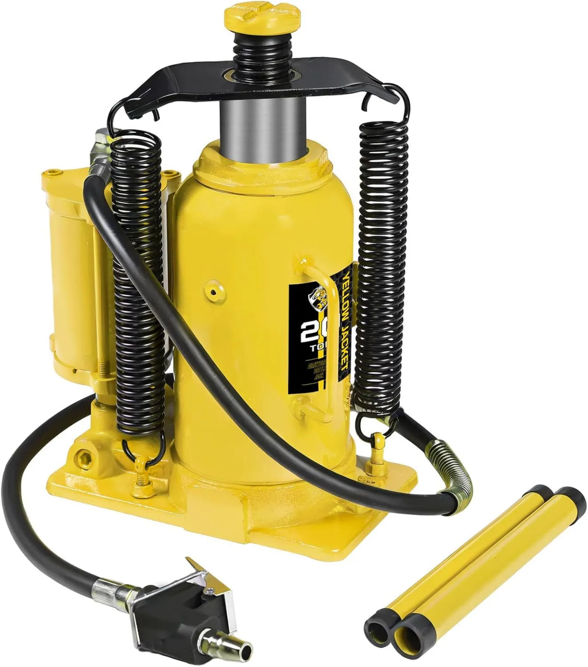 Air Pump, 20 Ton, Heavy-Duty Air/Hydraulic Lift for Trucks & Autos, YELLOW JACKET