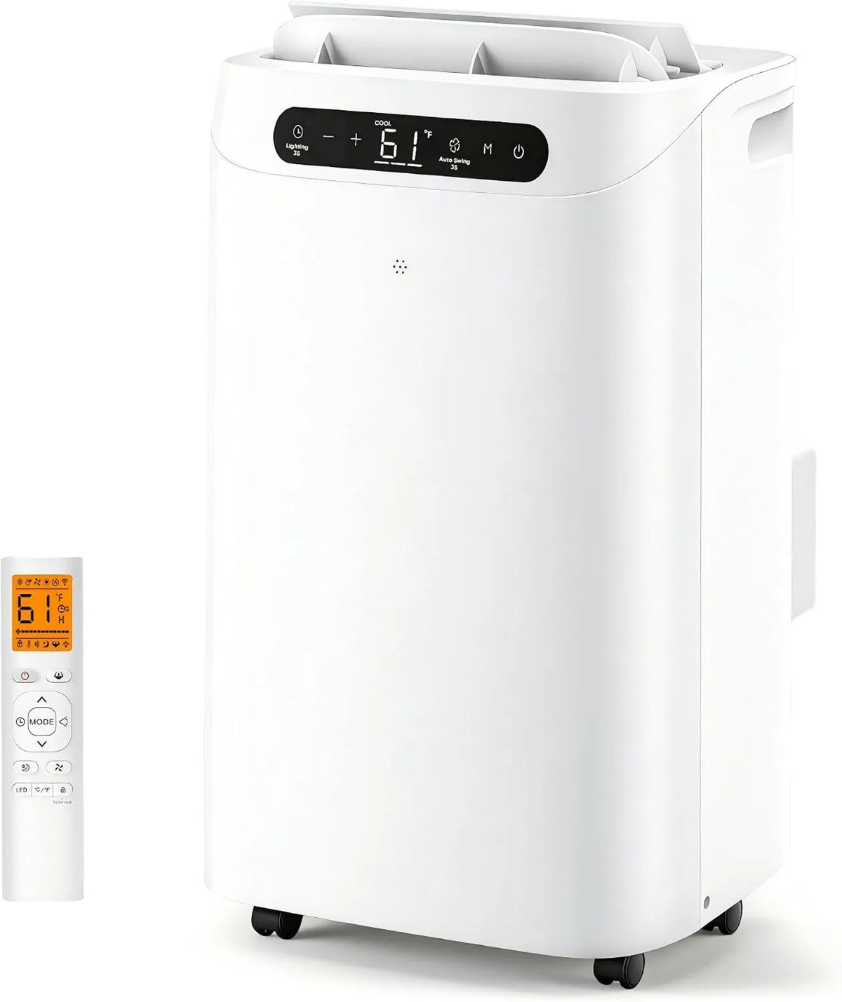 12000 BTU Portable Air Conditioners, Cools Up to 500 Sq.Ft, Portable AC Unit with Remote Control, Sleep Mode& Installation Kits for Rooms