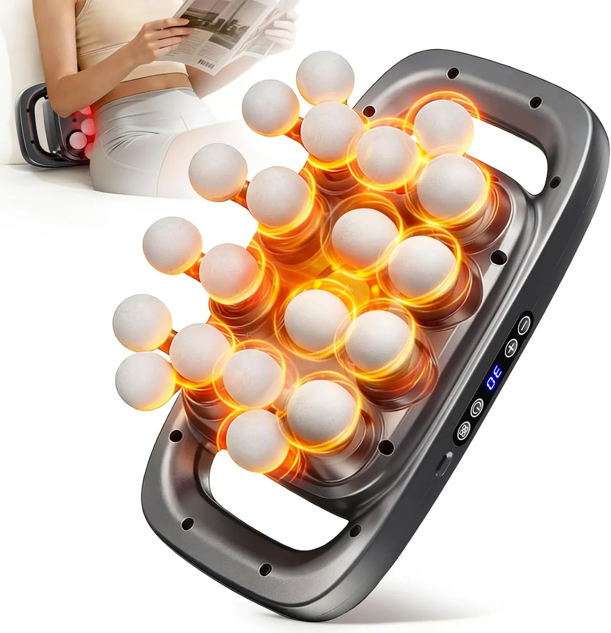 Percussion Massage Gun 20-Head, 3 Modes, 30 Speed, 3 Modes and 30 Speed Levels