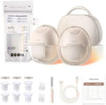 Eufy Heated Wearable Breast Pump, Heat Function, in-Bra Use, Wireless Charging Case, App-Controlled OptiRhythm™