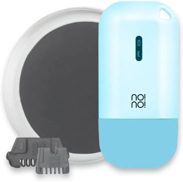 IPL Hair Removal Device no!no! Micro, Hair Remover for Face & Body-Light Blue, Body & Facial Hair Removal for Women & Men, Rechargeable
