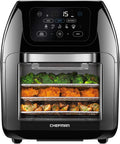 Air Fryer Multifunctional Digital XL 10L, 17 Touch Screen Presets Fry, Auto Shutoff, Convection Oven, Large Easy-View Window, Touch Controls