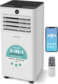 Air Conditioner 10000 BTU Portable 3-in-1, WiFi, Compact Indoor AC Unit for 450 Sq, Dehumidifier & Fan, Includes Window Exhaust Kit & Remote