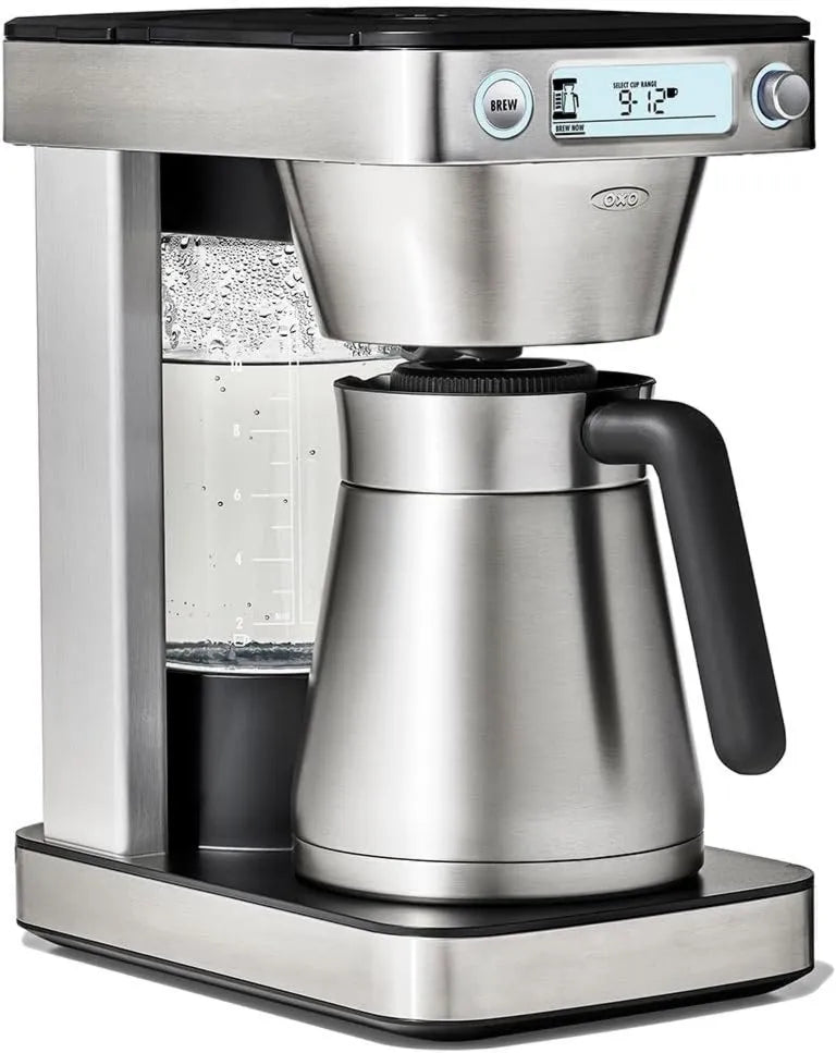 Drip Coffee Maker 12-Cup, OXO, Silver, Automatic Coffee Brewing Machine