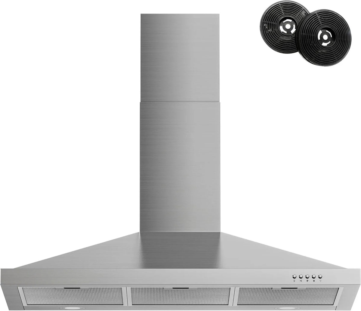 Range Hood, Stainless Steel, Wall-Mountable, 450 CFM, 36 inch, FIREGAS