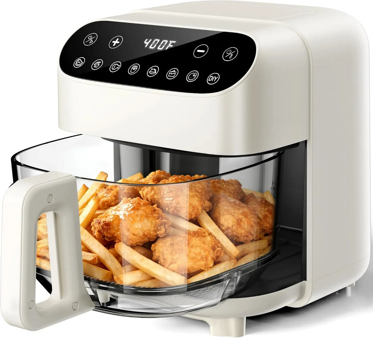 Air Fryer, Touch Controls, 5QT, Non Toxic AirFryer with Digital Touch Control