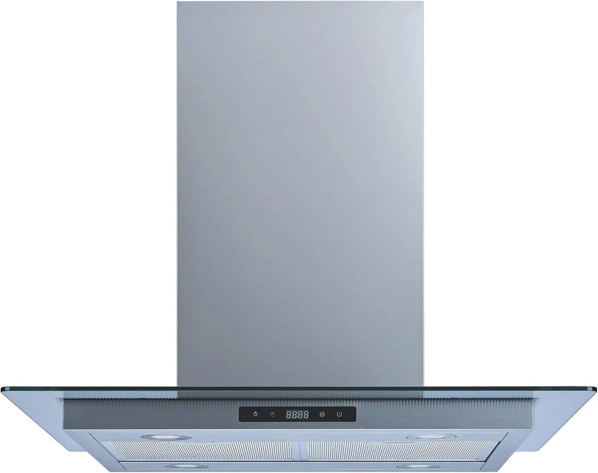 Range Hood, Touch Controls, Stainless Steel, Island-Mount Design, 36 In