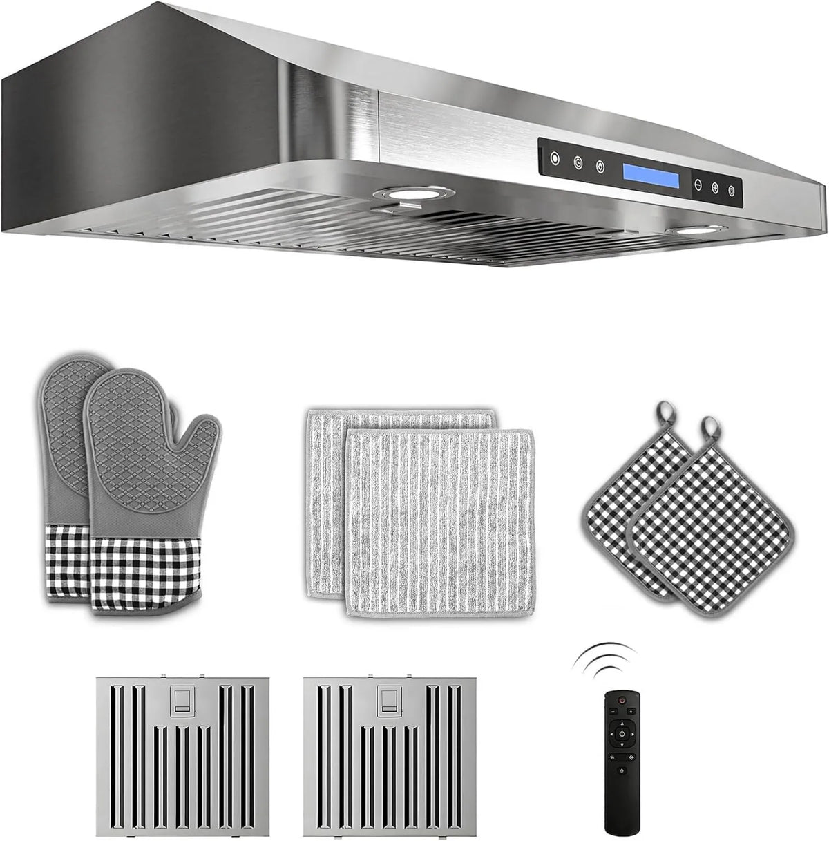 Range Hood, 900 CFM, 30 inch, Stainless Steel, Kitchen Ventilation and Cooking Exhaust System
