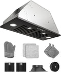 Range Hood, 900 CFM, 30 inch, Stainless Steel, Built-In Installation
