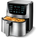 Air Fryer GAF838, 8 Quart, 1700w, Touch Controls, Stainless Steel, Gourmia