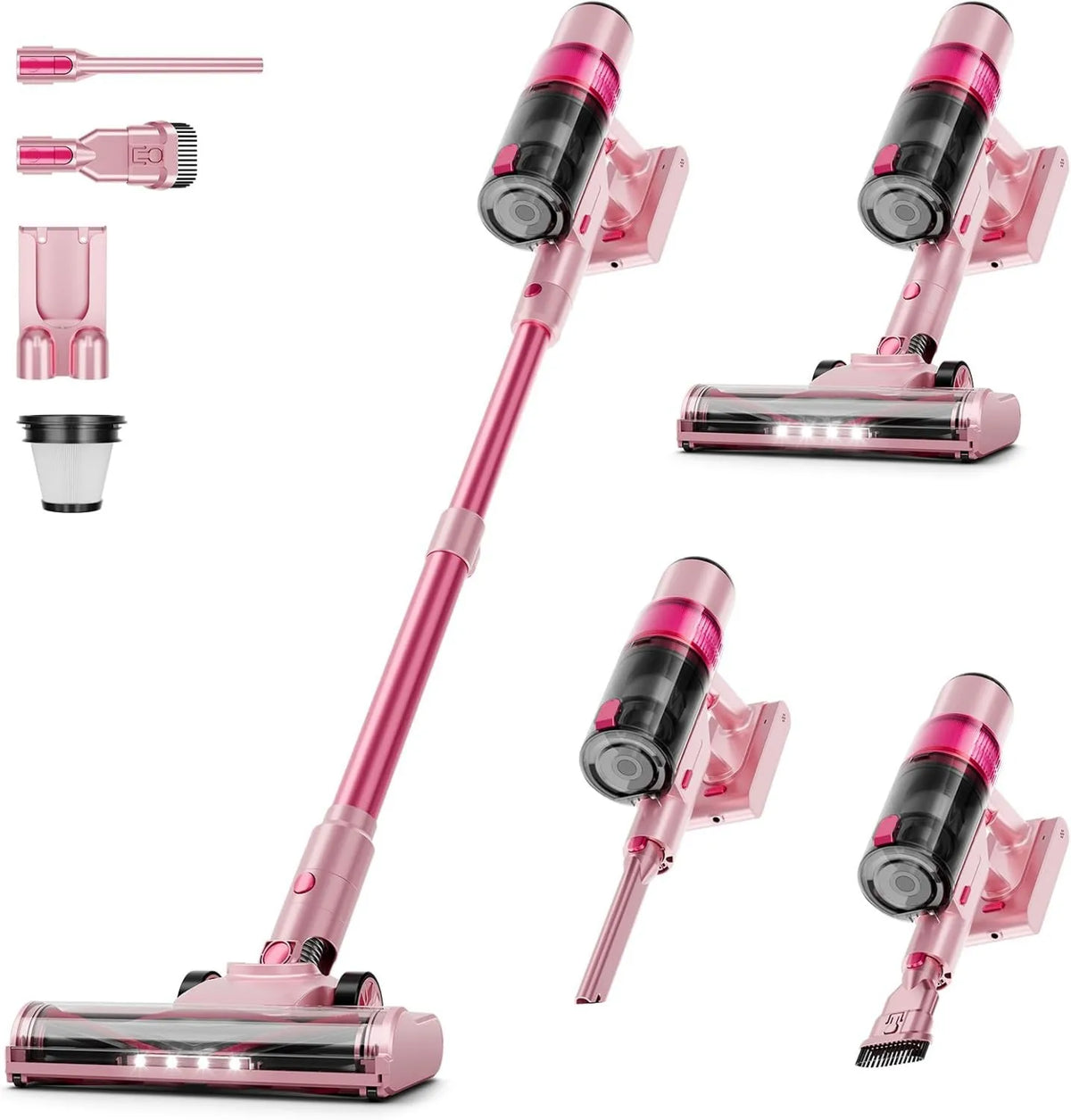Cordless Stick Vacuum, Cordless Design, Anti-Tangle Brush