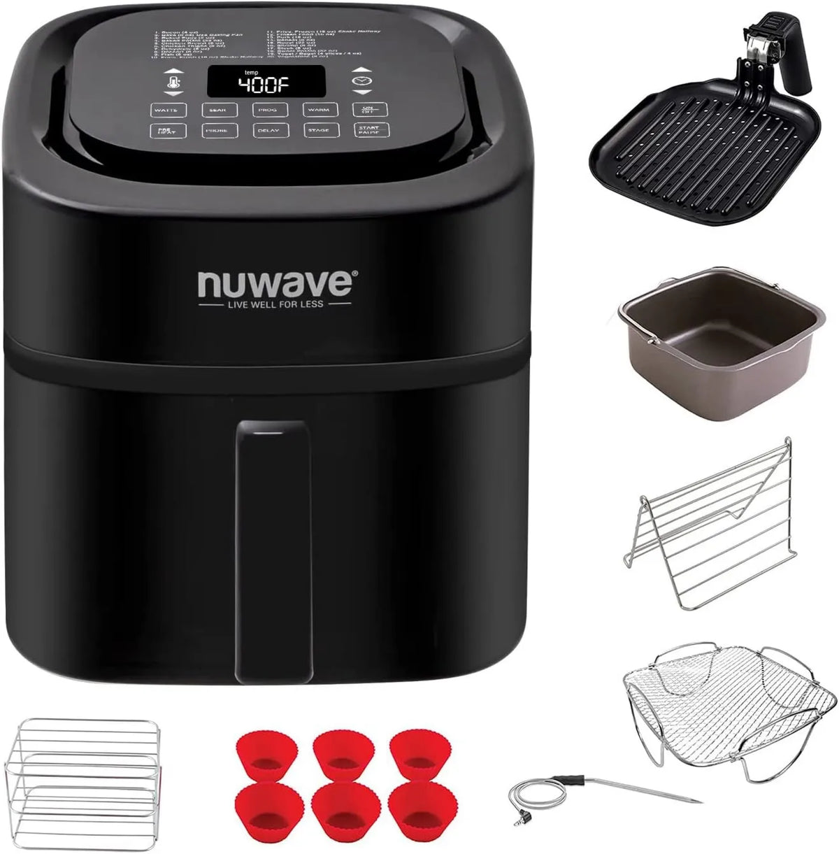Air Fryer 6-Quart, Nuwave, Hot-Air Countertop Cooker