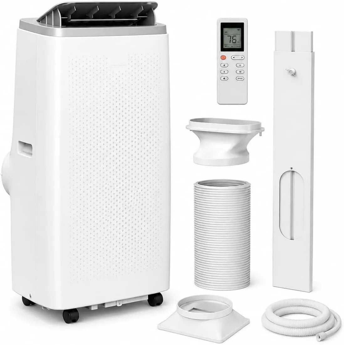 Dehumidifier, 14000 BTU, Smart Compact AC Unit with Cooling, GarveeLife Portable Air Conditioners, Remote Control and Window Kit