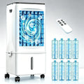 Humidifier 3-in-1, 3 Speed, Portable Air Conditioners, Dual Control & Rolling Wheels for Home Office Bedroom, Compact Portable Design