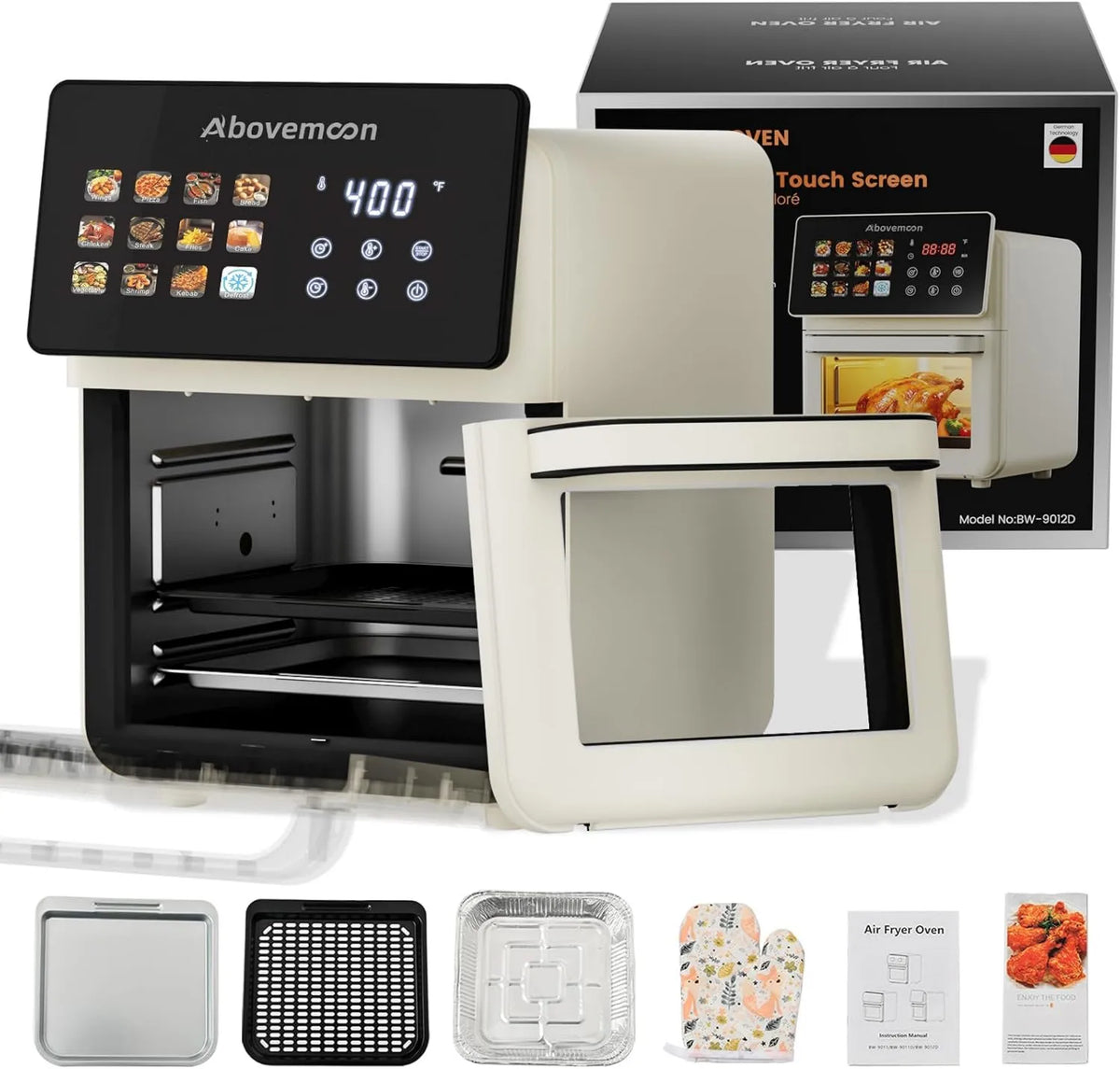 Air Fryer, 10 QT, Rotisserie Function, Hot-Air Countertop Cooker