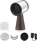 Range Hood 3-Speed, Compact Portable Design, 3-Speed Desktop Exhaust Vent Fan, Silver brown, AMZCHEF
