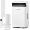 Garvee 14000 BTU Portable AC with Black Top Cover, Quiet Mode, Energy-Saving Timer, Dehumidifying & Fan Functions, Easy Setup & Year-Round Comfort