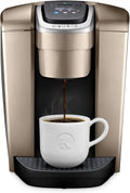 Keurig K-Elite Single Serve K-Cup Pod Drip Coffee Maker, 12oz, Programmable Brewing, Adjustable Temperature, Brushed Gold
