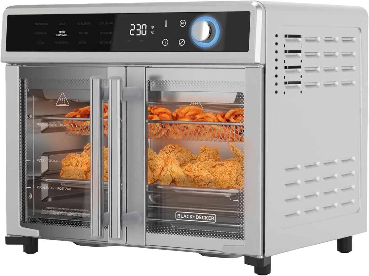 Black+Decker 12-in-1 Air Fryer, Hot-Air Countertop Cooker