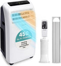 Air Conditioner, Remote Control, Compact Portable Design, Heat Function, 10000 BTU, Portable Heater & AC For Rooms up to 450 Sq Ft, SereneLife