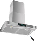 Range Hood Wall Mount KMA-E30, Remote Control, Touch Controls, Stainless Steel, Wall-Mountable, Vacuum Suction, 900CFM, 30 Inch, 4-Speed