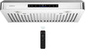Range Hood, Touch Controls, Stainless Steel, 900 CFM, 30 Inch, 4 Speed, Adjustable Lights, Memory Function, Apron and Gloves, Under