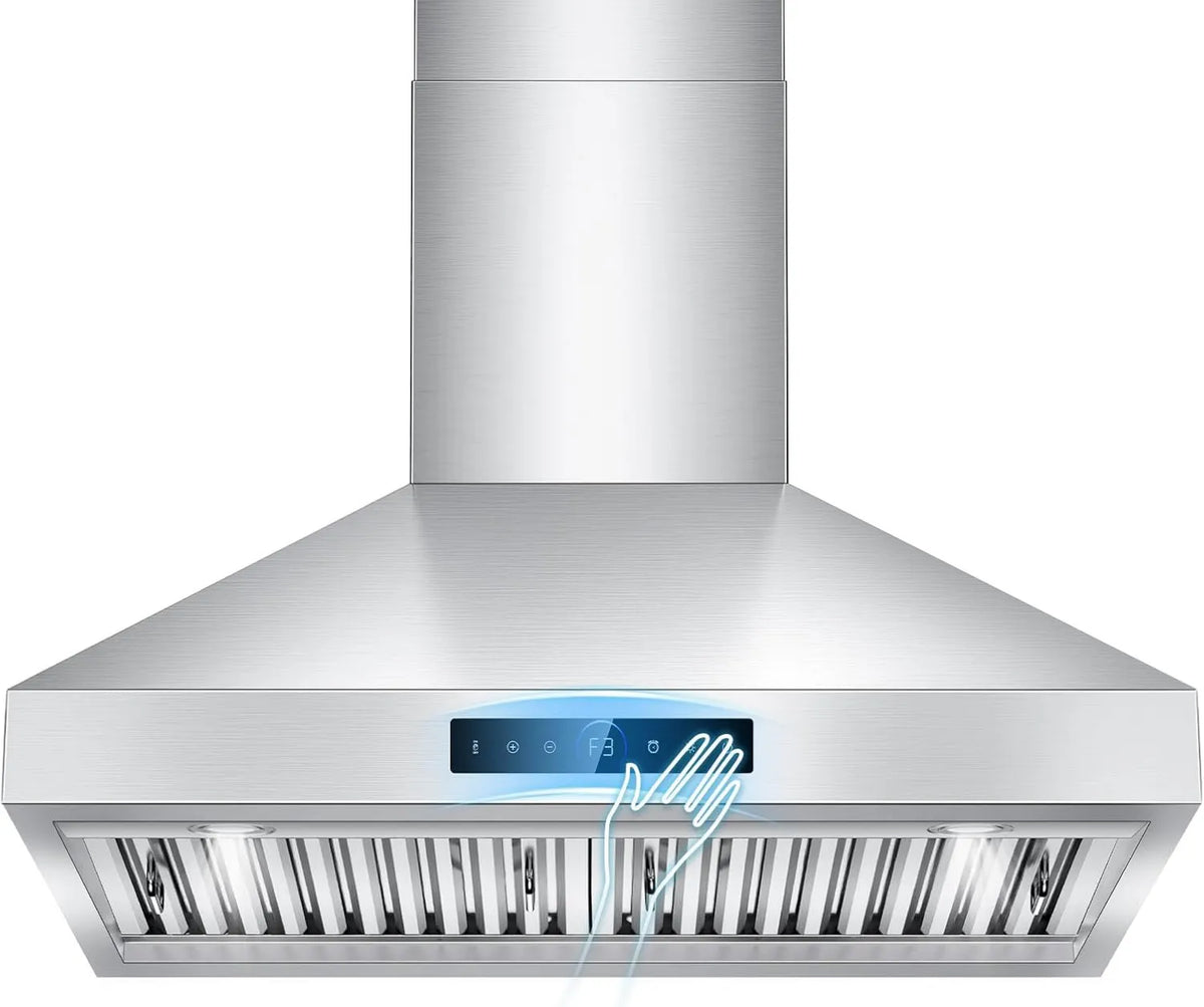 Range Hood, Stainless Steel, Wall-Mountable, 1200 CFM, 30 inch