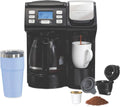 Hamilton Beach 2-Way Drip Coffee Maker, Single-Serve Brewing, K-Cup Pod Compatible, Single Serve & Full 12c Pot, Fast Brewing