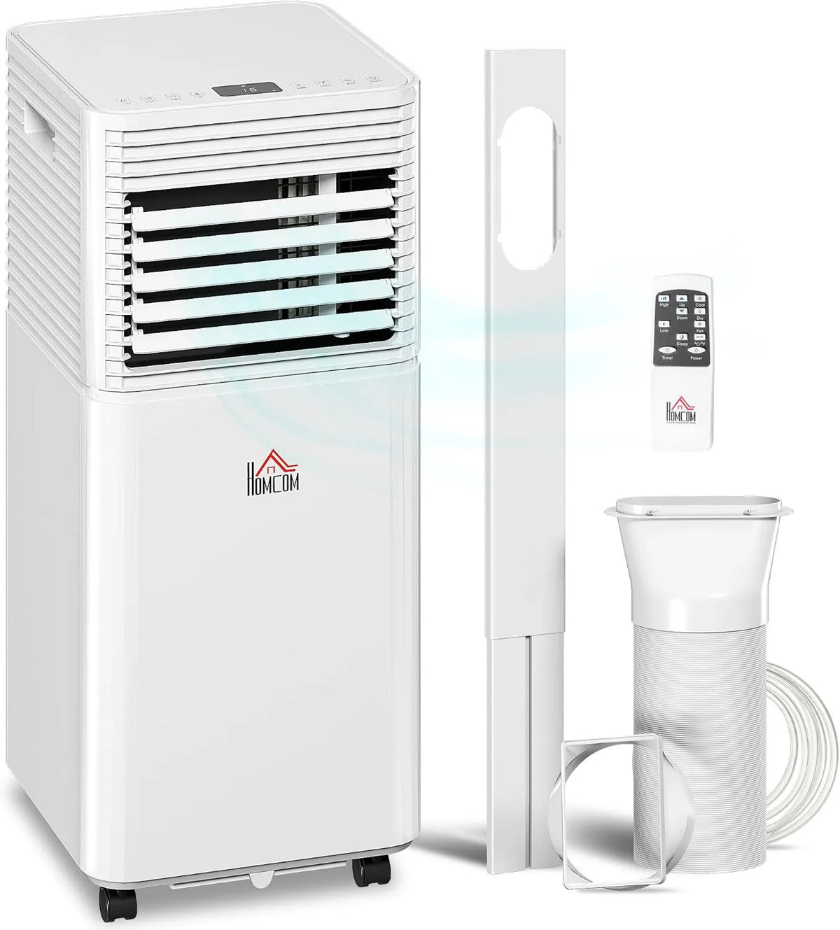 Air Conditioner 10000 BTU Mobile Portable, Compact Portable Design, HOMCOM