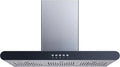 Range Hood, 36 In, Stainless Steel, Island-Mount Design