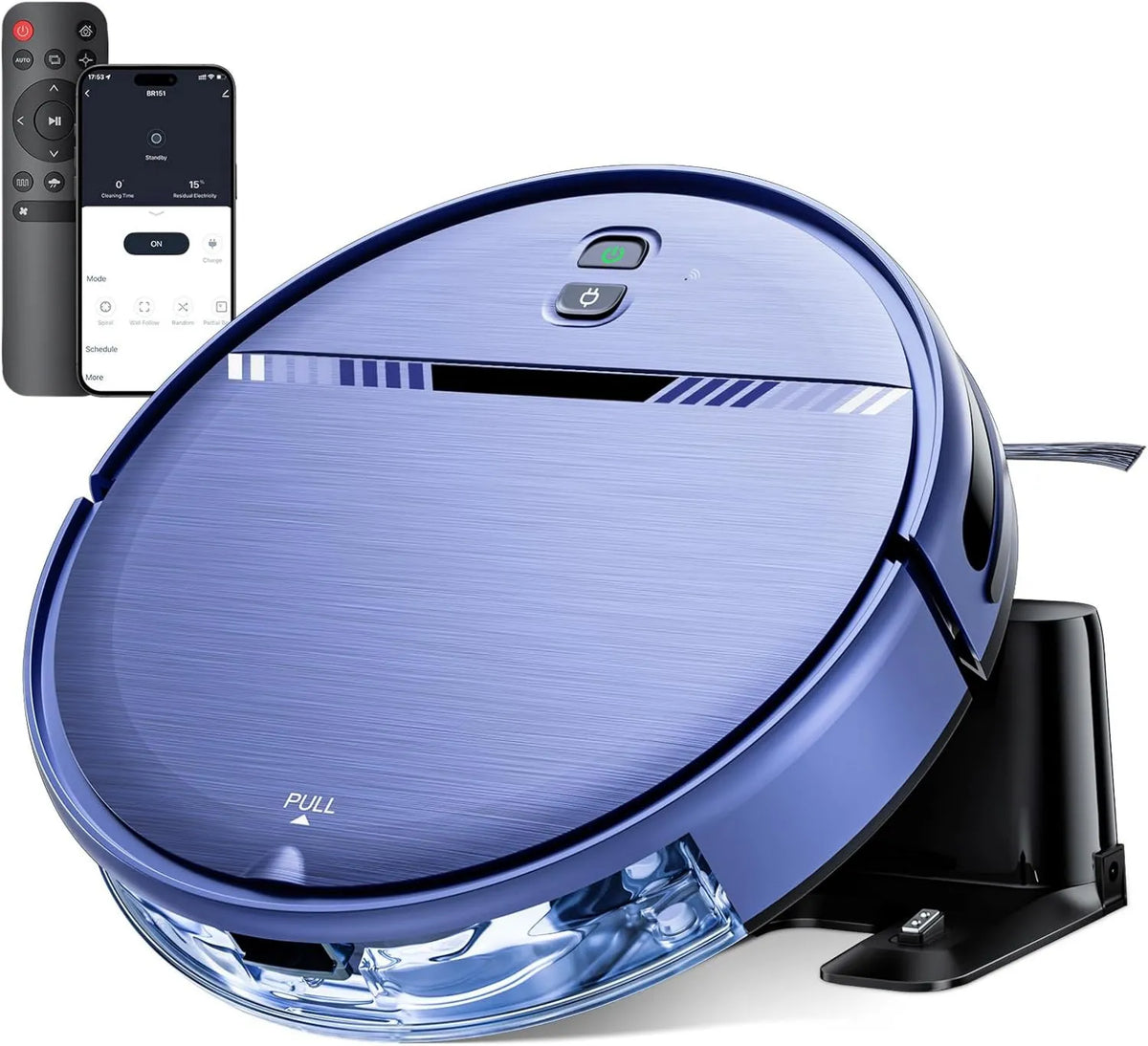 Google iMartine Robot 2-in-1 Robot Vacuum and Mop, Vacuuming and Mopping, Vacuum Suction, 2-in-1 Dust Box and Water Tank, Long Runtime