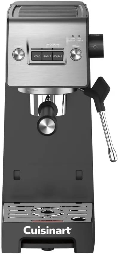 Cuisinart Espresso Bar Slim Coffee EM-160 Espresso Machine, and Cold Extracted Drinks, Steam/Frothing Wand for Milk-Based Drinks