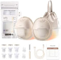 Eufy Heated Wearable Breast Pump, Heat Function, Vacuum Suction, Hospital-Grade Suction, Leakproof and Ultra-Quiet, App-Controlled OptiRhythm™