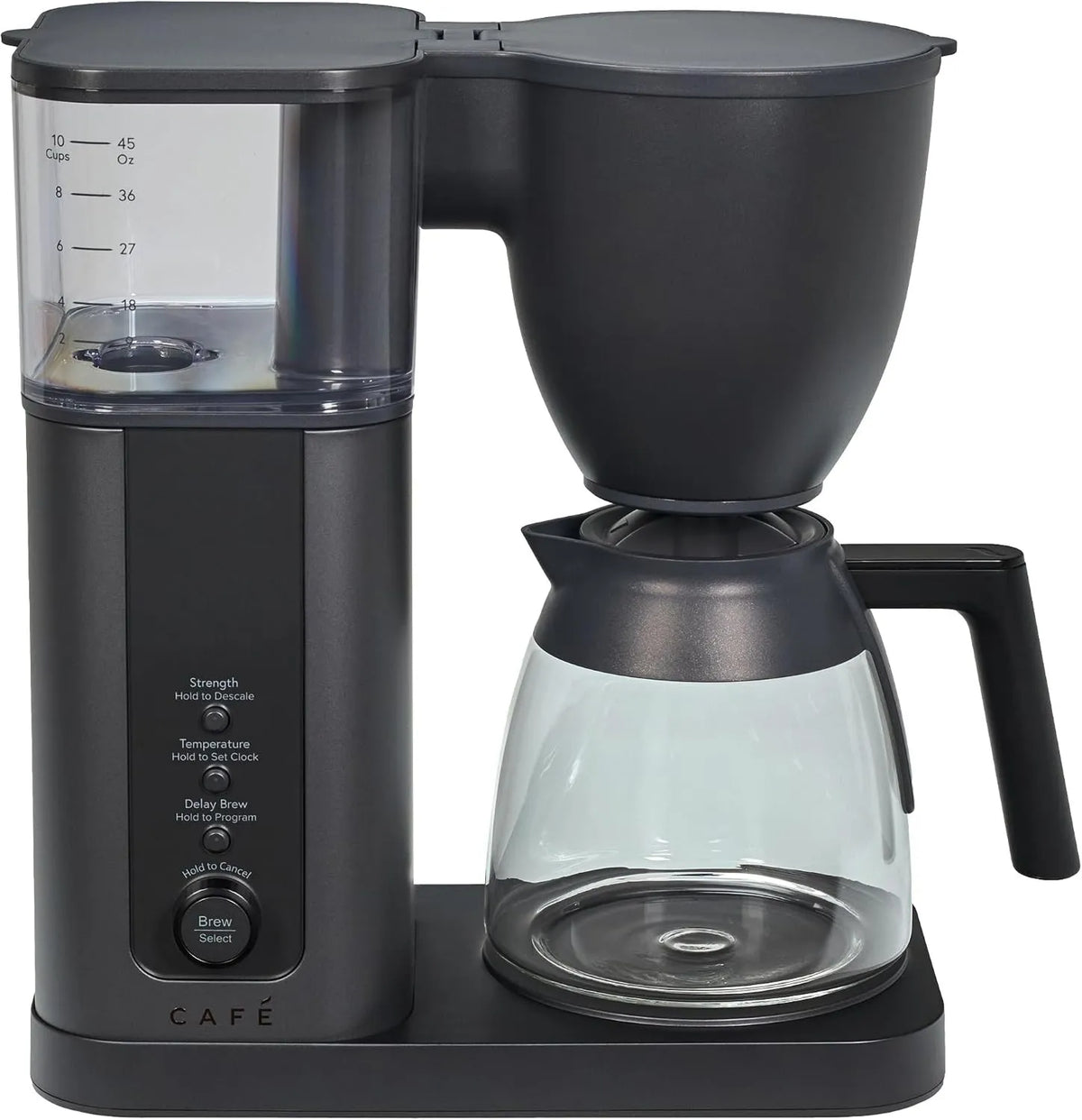 Drip Coffee Maker Café Specialty 10-Cup, Glass Carafe, Hot or Iced