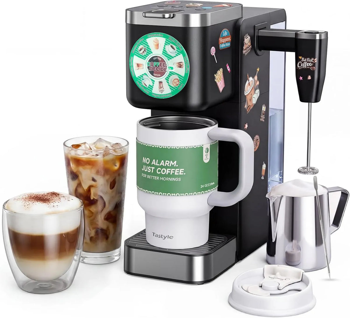Drip Coffee Maker BrewKit Single Serve, Single-Serve Brewing, K-Cup Pod Compatible, Tastyle