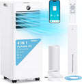 Air Conditioner 24H Timer 4-in-1, 8000 BTU, WiFi, Compact Portable Design, App Control, Sleep Modes 4-in-1 AC Unit for Room with Window Kit