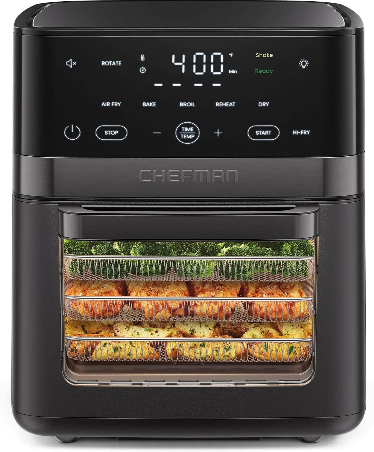 Air Fryer 6-in-1, Touch Controls, Rotisserie Function, Convection Cooking, XL 14-Quart Multifunctional Airfryer with Touchscreen Controls, Chefman