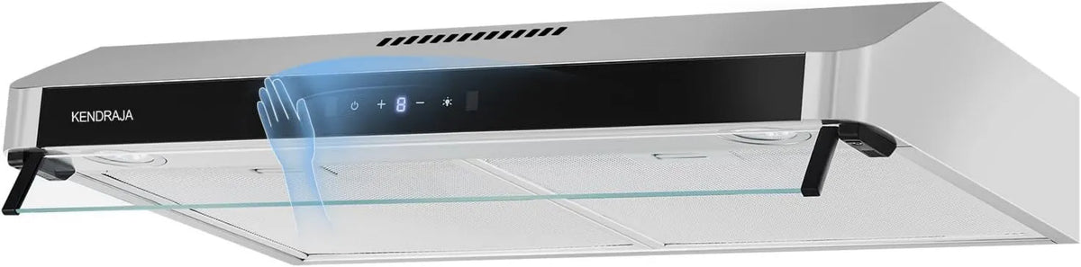 Range Hood 400CFM, 30 Inch, Touch Controls, 3- Speed Touch Control, 6-Layers Steel Grease Filters