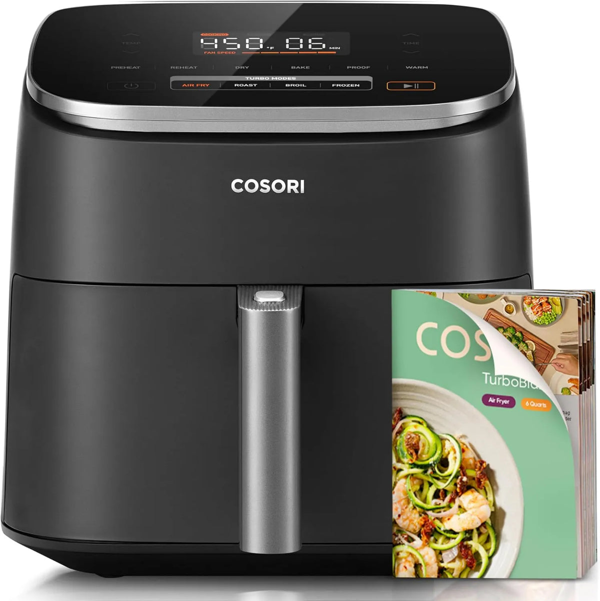 Air Fryer 9-in-1, 6 Qt, Ceramic Technology, PFAS-Free Ceramic Coating, Cosori