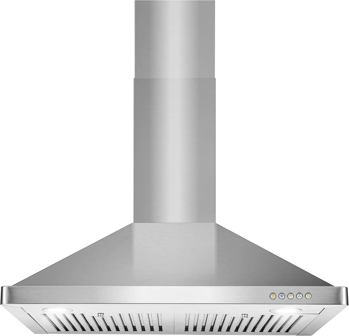 Range Hood, 380 CFM, 30 in, Stainless Steel, Wall-Mountable