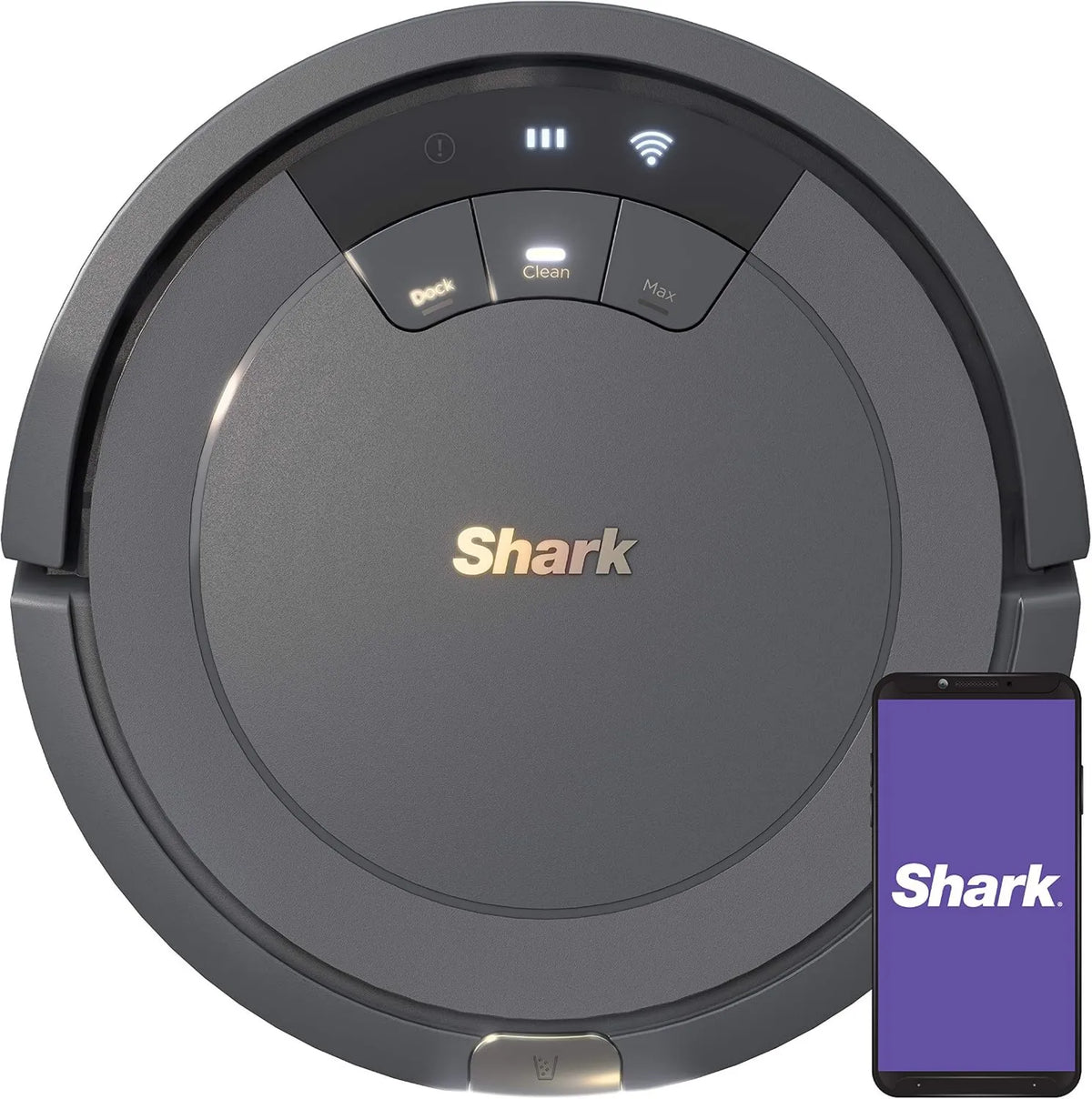 Shark AV753 Robot Vacuum and Mop, 120min, Wi-Fi, Multi-Surface Cleaning, Wi-Fi Connected, Compatible with Alexa